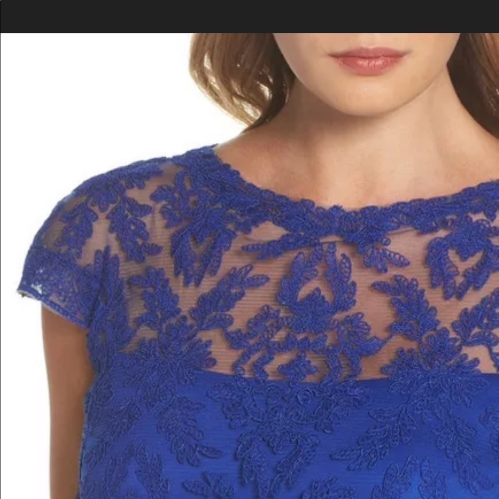 TADASHI SHOJI CORDED EMBROIDERED LACE BLOUSON - Picture 7 of 12